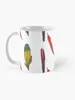 Mugs Macaw Feather Artwork Coffee Mug Mat Cups Ceramic