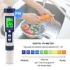 5 in 1 waterkwaliteitstester digitale TDS/EC/PH/zoutgehalte/temperatuurmeter voor zwembaden aquaria waterkwaliteit detector 240320