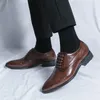 Chaussures habillées pour hommes, chaussures formelles à enfiler, basses, classiques, adaptées à de nombreuses occasions