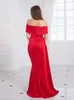 Romagic Women Sl Neck Sexy Cocktail Prom Evening Dr Strapl Stretch Bodyc con Ribb Wedding Party Maxi Dres H9ah #