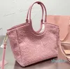 2024 nova sacola sacos de compras designer mulheres saco corduro totes rosa bolsa de alta qualidade bolsa crossbody vintage alça cesta mensageiro
