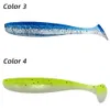 Iscas iscas 10 pçs/saco pesca t cauda isca de sile macio 6.3cm 1.6g carpa baixo pique gabarito mar swimbait wobbler enfrentar pesca entrega gota spor otjit