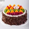Формы для выпечки, современная имитация торта на день рождения, модель шоколада, фруктовый мусс, витрина, образец, искусственное поддельное украшение