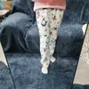 Ropa de dormir para mujer Pantalones de pijama de lana de coral grueso Pantalones de felpa de franela de otoño e invierno Perro de dibujos animados cálido