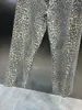 Women's Pants PREPOMP 2024 Spring Arrival Vintage Sexy Leopard Denim Women Long Jeans GP211