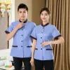 Restaurant Damen Housekee Kostüm Reinigung Kellner Top Arbeitshemd Pediküre Dishwer Personal Frauen Uniformen Hotel Kleidung 64jl #