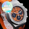 AP Casual Wrist Watch 26231st Original Diamond Steel Automatisk mekanisk mätare med en diameter på 37 mm Orange Panda Face Watch