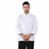 Hotel Chef Uniforms Restaurang Cooking Jackets Cook Shirts High Quality For Men LG Sleeve Bakery Cafe Waiter Work Clothes Tops N4UP#