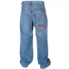jnco mens jeans Y2K Vintage baggy jeans Harajuku American Bordado Gráfico streetwear Homens Mulheres Hip Hop Casual jeans de perna larga W4vJ #