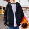 täcka avslappnad vinterfleece hoodies män kvinnor harajuku fast färg varm tröja koreanska tonåringar fi hoodie tröja k9ru#