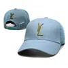 Proste designerskie czapki dla mężczyzn litery Multilcolour haft haft na plaży na plaży druk słońca baseballowe czapki zapobiegają solidnemu drukowaniu solid GA0131 c4