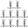 Titulares de vela 10 PCs Base eletrônica Decoração decorativa Decorações de mesa de casamento Centro de castiça