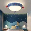 Plafoniere Nordic Cartoon Astronauta Vetro Camera dei bambini Ragazzo Camera da letto Studio Soggiorno Lampade a LED per la decorazione della casa