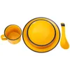 Conjuntos de louça melamina chinês talheres talheres tigela copo placa kit servindo recipiente sopa restaurante inquebrável