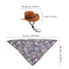 Dog Apparel Hat Pet Decor Adorable Bandana Grace Gift Puppy Kitten Decorative Non-woven Fabric Hats For Dogs Cat Fashion