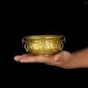 Miski miedziane oferty miski złoty tybetański ołtarza do spalania rytuałowego dekoracji rozmazania