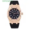 Swiss AP Wrist Watch Royal Oak Series 15300 Automatic Mechanical Mens Watch 18K Rose Gold Diameter 39mm Octagonal Appearance Design Single Watch