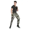 Pantaloni da uomo Sand Desert Jungle Pattern Camouflage per uomo Pantaloni in cotone americano retrò Youth Tough Male Casual Slim Fit Workwear