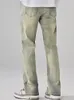 Metà di Vita Jeans Dritti Lg Pantaloni da Uomo Casual Cerniera Bello Pieno Pantaloni Uomo Estate Autunno 2023 Nuovo Fi Abbigliamento da Uomo c07V #