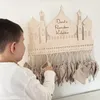 Feestdecoratie Ramadans Countdown Kalender DIY Eid Mubarak Ornament Houten Jute Tas Ophangingen Thuis Ambachten 2024