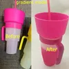 Teaware Sets 2In1 Snack Bowl Drink Cup With Straw Stadium Tumbler Water Bottle Splash Proof Leakproof Portable Adults Kids Cinema Trip