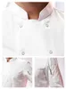 Wysokiej jakości białe rękawy LG Men szef kuchni mundury restauracja gmina hotel hotel BBQ Kurtka kuchenna Usługi cateringowe q3bd#
