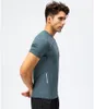 AL-169 Mens T Shirts Designer Short Sleeve Loose Oversize Top For Fitness Running Quick Drying Sports Ice Silk Sweat Absorption T-shirts