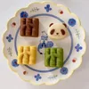 Moules de cuisson Mooncake Moule Dessin animé Forme Pâtisserie Outils Die Printemps Facile Formant pour lancer le gâteau Mini Panda Divers modèles