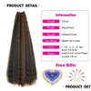 Extensões de cabelo personalizadas 20 polegadas Kinky Straight Cloghet Pré Looped Natural Sintético Trança Ombre Trança Expo City 2206105221711 Drop D OTS1Y