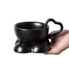 Tazze piattiere amano tazza e piattino set simpatico caffè per latte per latte per latte per latte di alto valore regalo di alto valore