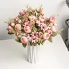 Fiori decorativi Rose artificiali Falsi bouquet da sposa fai da te Centrotavola per composizioni Decorazioni per la casa e per l'esterno
