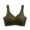 Bras Ice Silk Seamless Bra For Women Push Up No Steel Ring Removable Chest Pad Sexy Lingerie Breathable Sports Tube Top Underwear