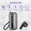Écouteurs 2023 Syllabe S8 TWS Écouteurs tactiles de casque Masterslave Mode de commutation 5 heures Wireless Wireless S8 Conducteur de haut-parleur 13 mm