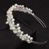 Pearl Rhineste sier Diamds Bridal Crown Trendy Party Tiaras for Women Wedding Hair Accories Vintage Headband Jewelry T88i＃