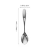 Coffee Scoops Stainless Steel Spoon For Ice Cream Spoons Cake Tea El Sugar Stirring