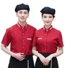 summer Restaurant Waiter Uniform for Women Short Sleeve T-Shirt with Apr Waitr Uniform Hot Pot Staff Work Suit Kitchen Wear S0zN#