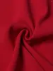 Etekler yüksek kaliteli retro zarif ince fit etek 2024 yaz moda kadınlar seksi bel 3d çiçek kırmızı midi parti