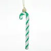 Party Decoration 6Pcs Curved Cane Christmas Pendant Reusable Ornament For Cars Window Tree