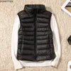 Ultralight down Vest Women 2023 New Sreevel Semale Duck Down Waistcoat Puffer Feather Padded Warm Jacket o85s＃