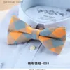 Yay bağları Yepyeni Erkek Moda Parlak Bowtie Kontrol % Pamuklu Yumuşak Çizgili Çift Kırık Kelebek Erkekler Yay Ties Tasarımcı Cravat Y240329