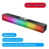 Speakers USB Bluetoothcompatible Powerful Computer Speaker Bar Subwoofer Bass Speaker Surround Sound Box LED For PC Laptop Phone Tablet