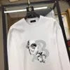 メンズデザイナーロングTシャツ女性長袖ヘルスタースタジオレコードクルネックティープリントメンカジュアルロングスリーブストリートロングトップ＃a11