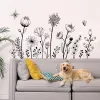 Stickers 2pcs/set PVC Wall StickerFlower Pattern Wall Decal For Home Kids Plain Flower Butterfly Wall Sticker