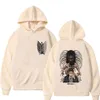 anime Attack On Titan Men Women Hoodies Yeager Eren Graphic Printed Hooded Plus Size Sweatshirt Harajuku Streetwear Pullover 25pX#