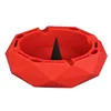 Colorful Diamond Shape Silicone Ashtray Portable Anti-scalding Tray Ash Holder Pumpkin Head Halloween Essentials AshTrays Cigarette Smoking Accessories