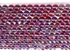 Loose Gemstones Purple Red Mystic Aura Quartz Beads Round Size Options 6/8/10/12mm For Jewelry Making