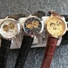 Beino Byino Mechanical Watch męsne Wodoodporne puste puste zetry