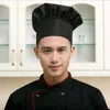 restaurant Chef Hat Baker Chef Adjustable Catering Elastic Kitchen Cook Hat Men Cap Kitchen Cook uniform Kitchen Workwear Hat c72q#