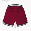 Shorts masculins Été pour hommes courts courts à manches américaines sportives décontractées mesh rapidement séchage short de basket-ball respirant pantalon de plage Q240329