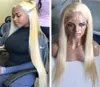 26 Zoll 613 Blondes Seidenoberteil, volle Spitzeperücke, Seide, gerade, unbehandeltes brasilianisches Echthaar, Seidenbasis, Spitzenfrontperücke 8329925